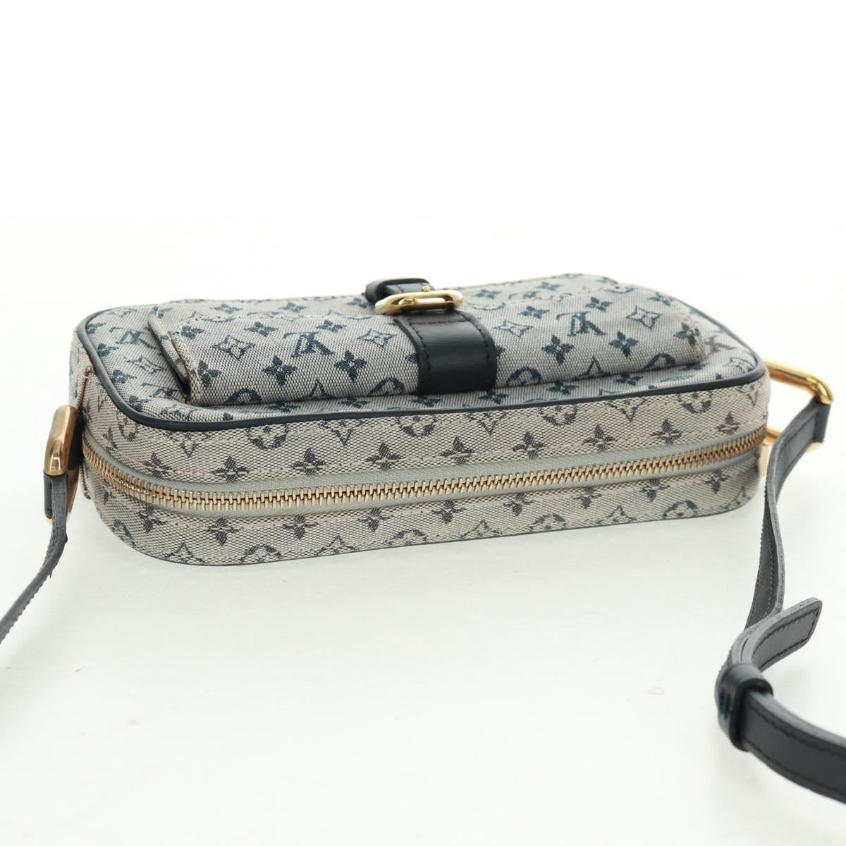 Louis Vuitton Juliette Crossbody Bag Mini Lin, BLUE, CANVAS, Shoulder bag