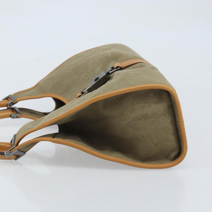 Gucci Vintage Jackie Handbag Canvas, Beige, Canvas, Handbag
