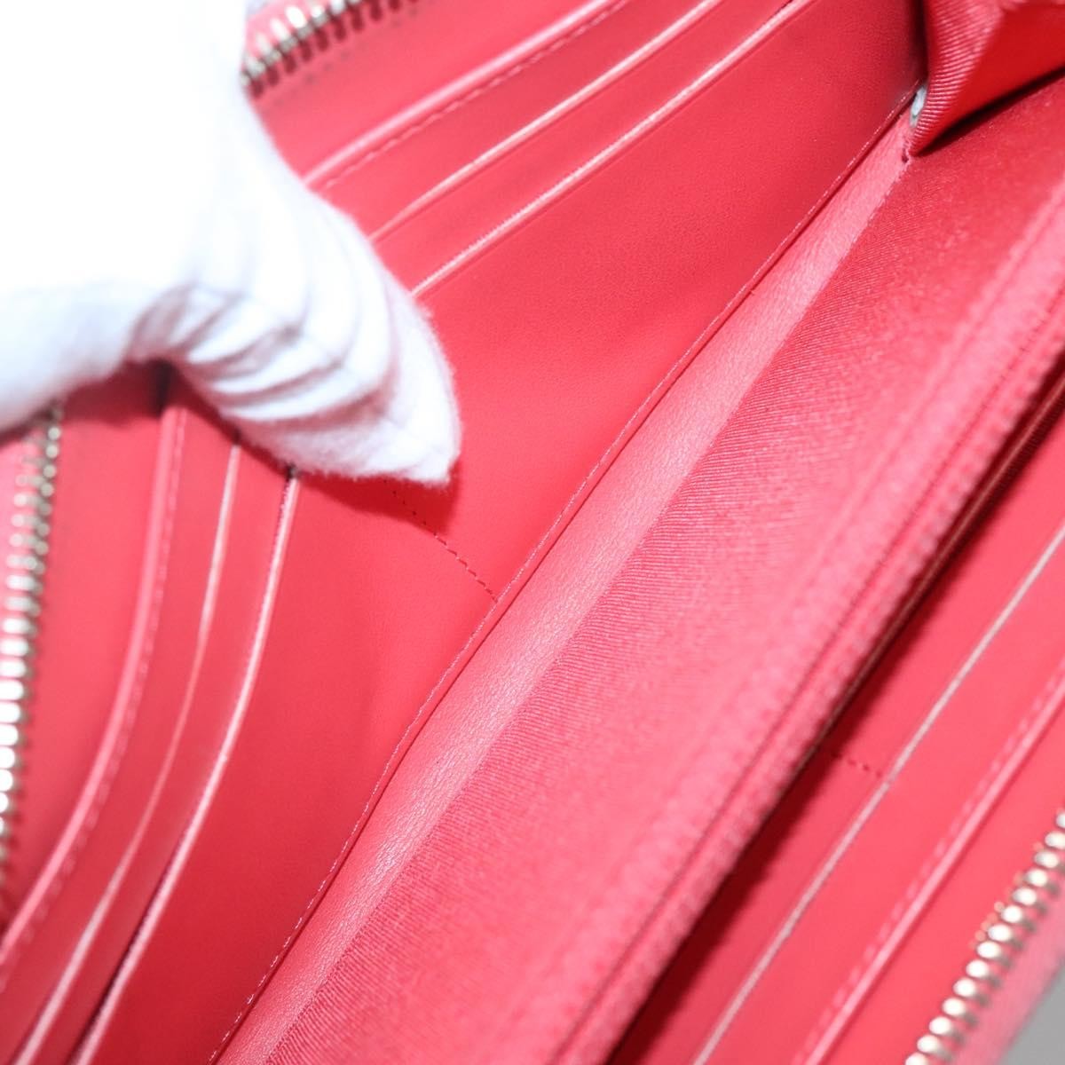 Chanel Filigree Zip Around Wallet Quilted Caviar, PINK, LEATHER, Wallets