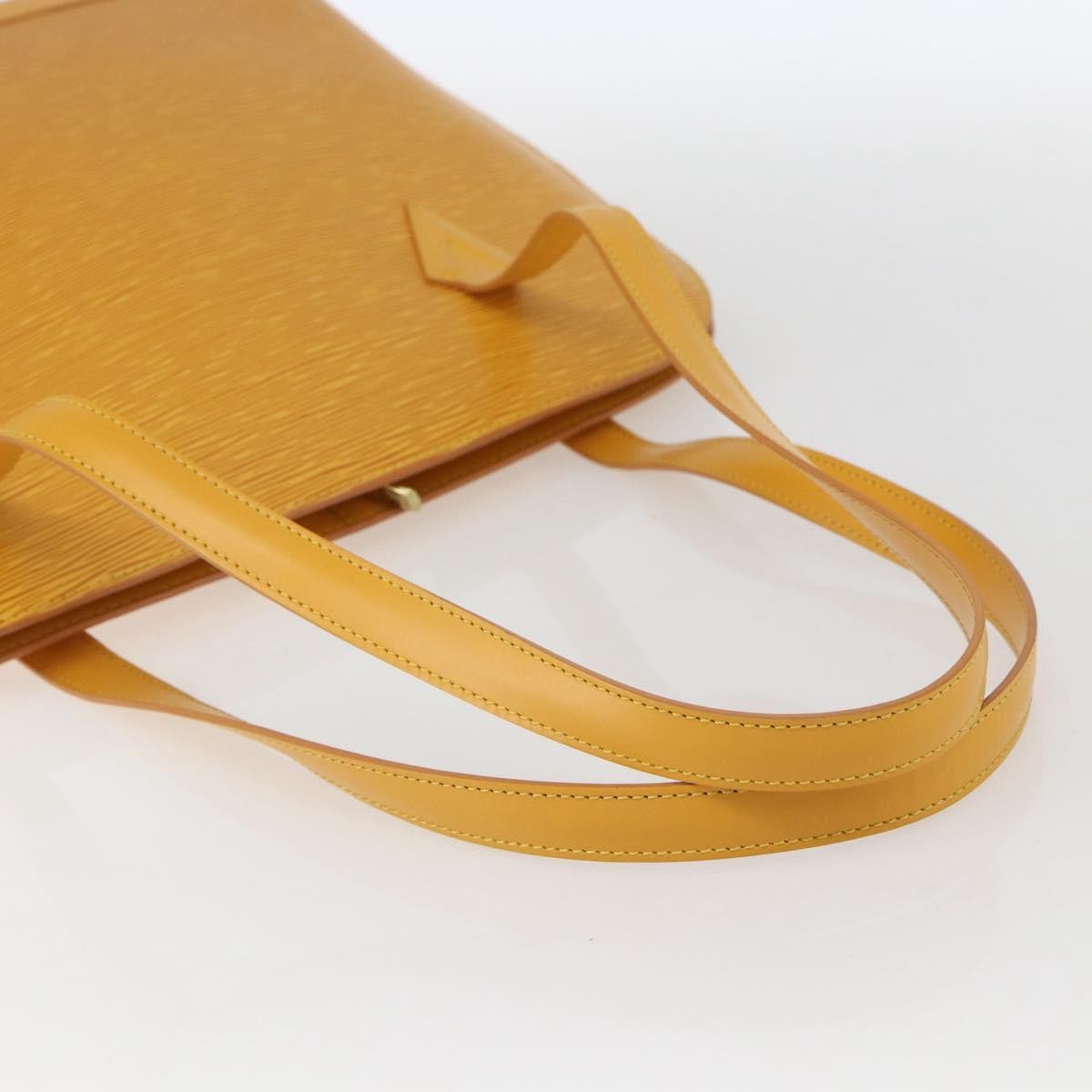 Louis Vuitton Lussac Handbag Epi Leather, YELLOW, LEATHER, Shoulder bag