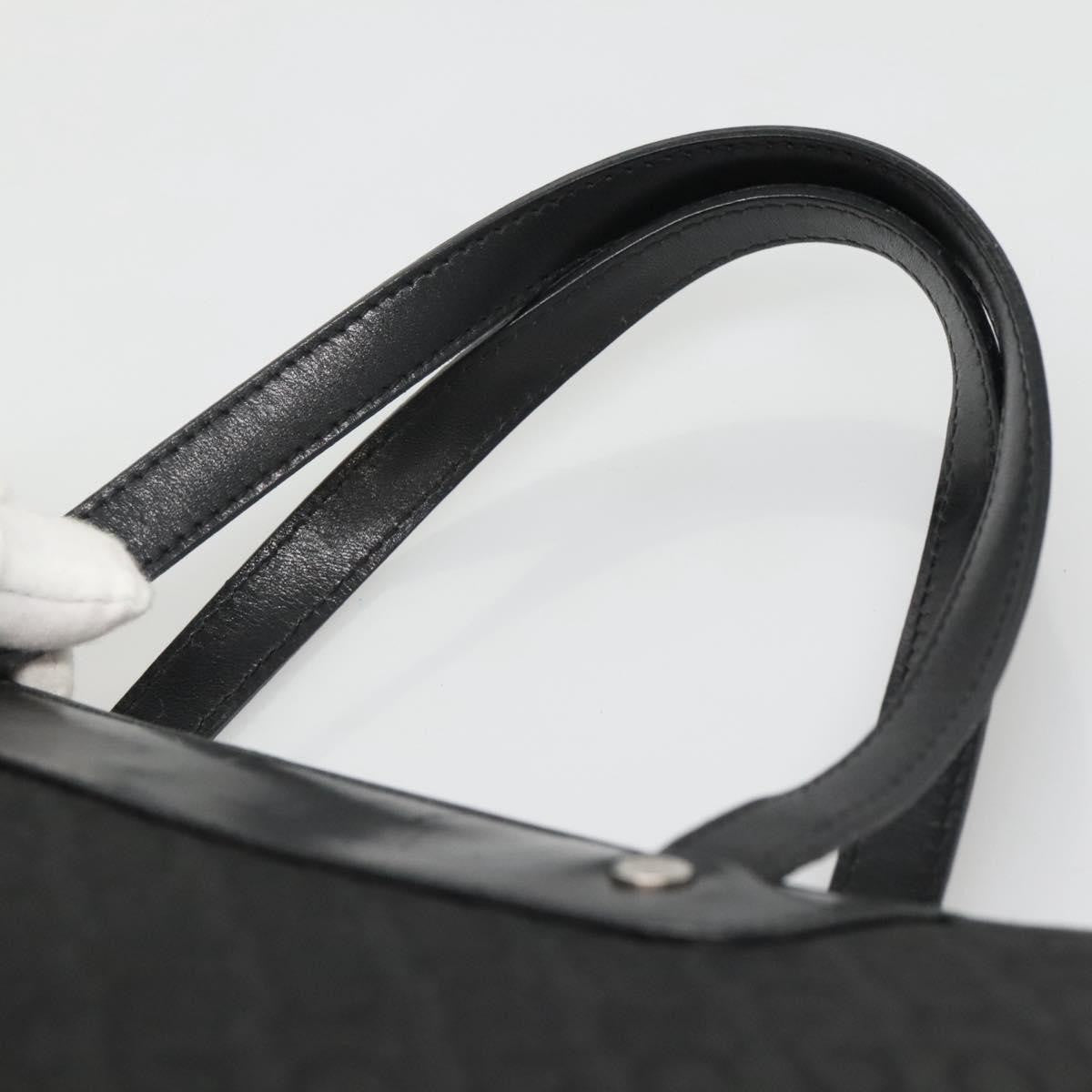Celine Macadam Handbag Macadam with leather, BLACK, CANVAS, Handbag