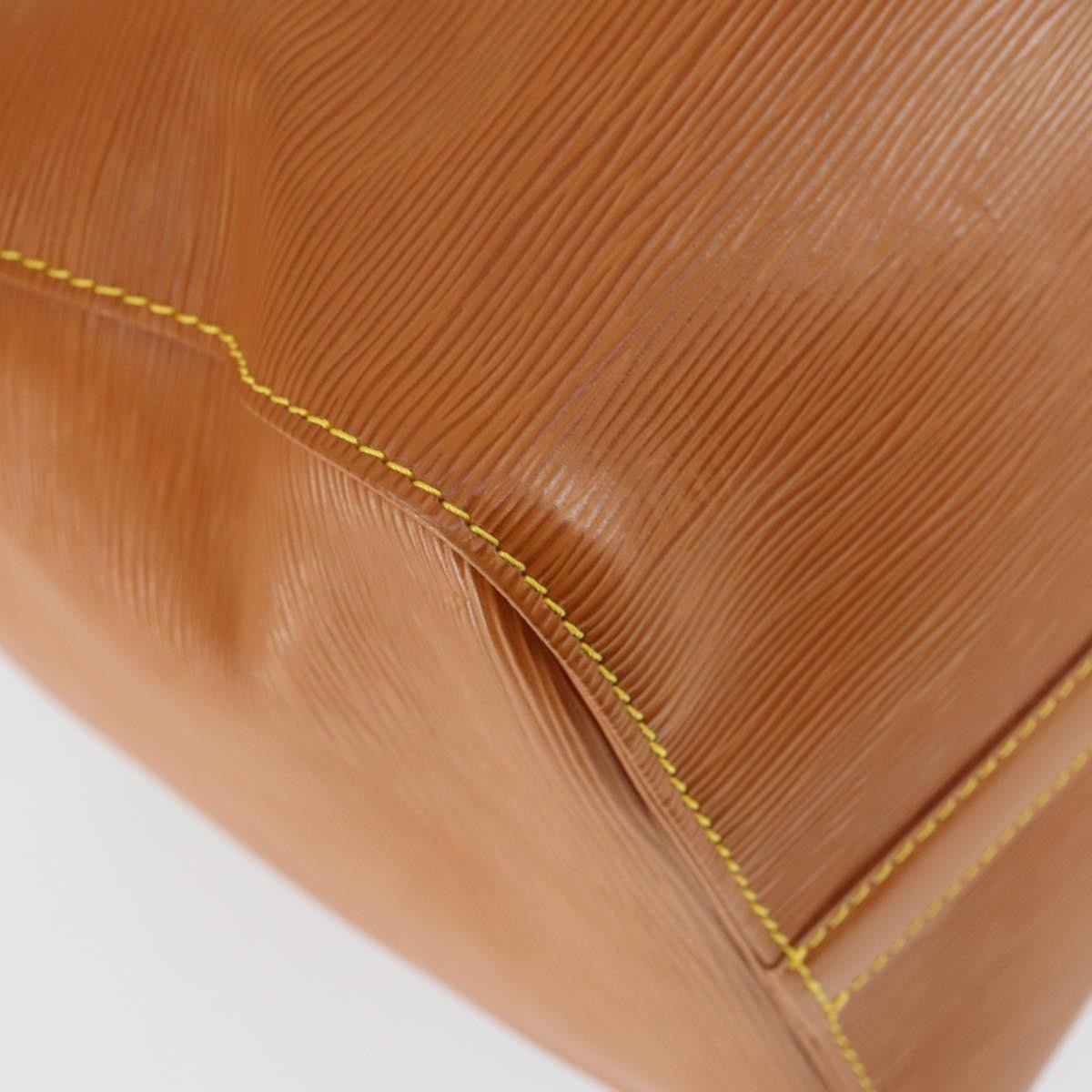 Louis Vuitton Keepall Bag Epi Leather, BROWN, LEATHER, Travel bag