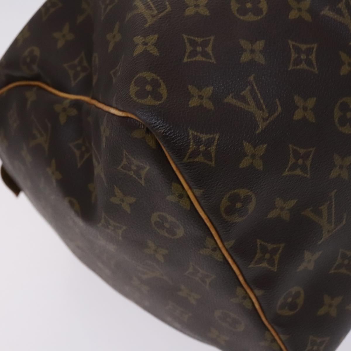 Louis Vuitton Keepall Bag Monogram Canvas, BROWN, CANVAS, Travel bag