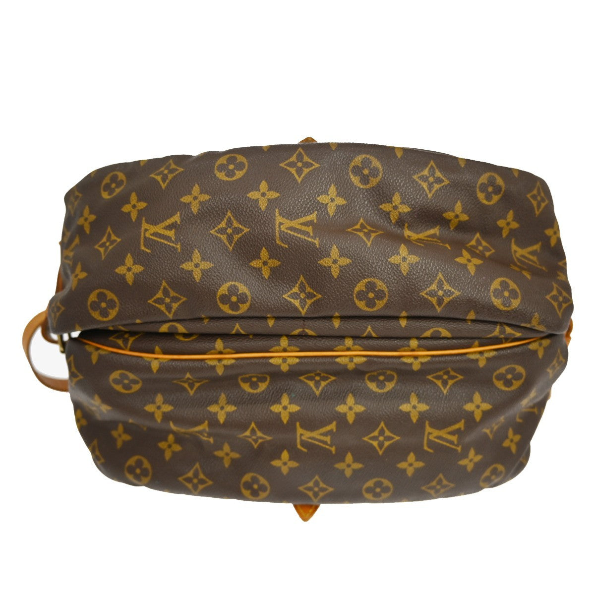 Louis Vuitton Saumur Handbag Monogram Canvas, Brown, Canvas, Shoulder Bag