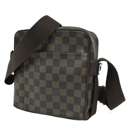 Louis Vuitton Olav Handbag Damier, BROWN, CANVAS, Shoulder bag