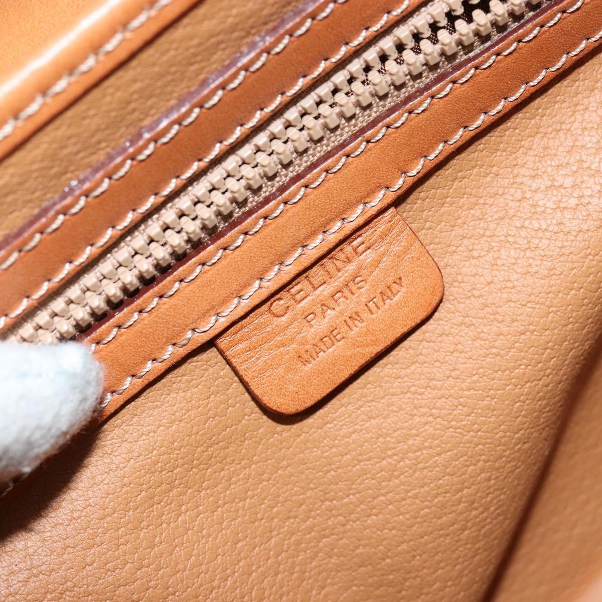 Celine Vintage Macadam Handbag Macadam, BROWN, CANVAS, Handbag