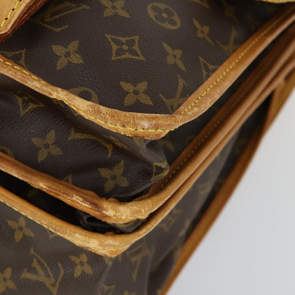 Louis Vuitton Sac Chasse Hunting Bag Monogram Canvas, BROWN, CANVAS, Travel bag