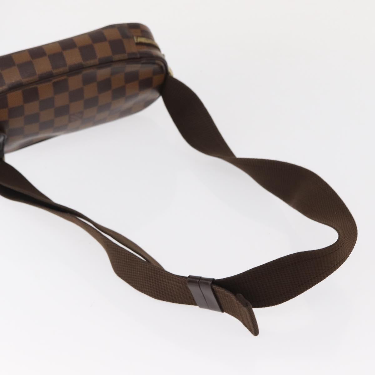 Louis Vuitton Pochette Gange Damier, Brown, Canvas, Clutch