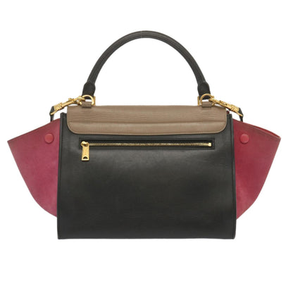 Celine Trapeze Bag Leather with Suede, MULTICOLOUR, LEATHER, Handbag