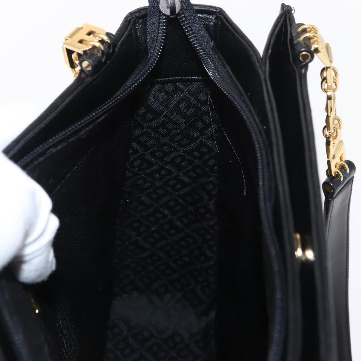 Bally Vintage Shoulder Bag Quilted leather, Black, Leather, Shoulder Bag