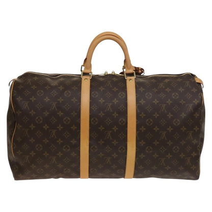 Louis Vuitton Keepall Bag Monogram Canvas, BROWN, CANVAS, Travel bag