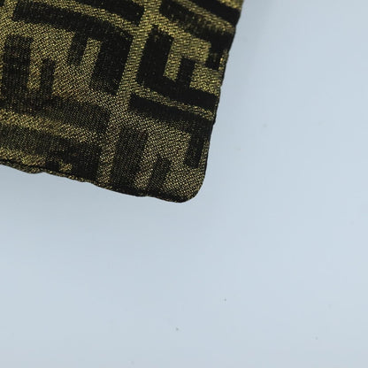 Fendi Vintage Zip Pouch Zucca Canvas, KHAKI, CANVAS, Clutche & pouche