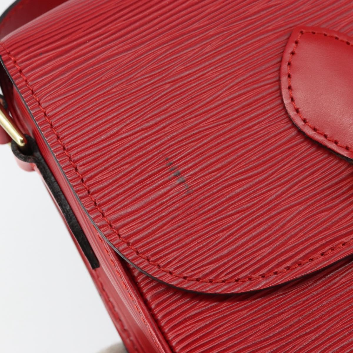 Louis Vuitton Saint Cloud Handbag Epi Leather, RED, LEATHER, Shoulder bag