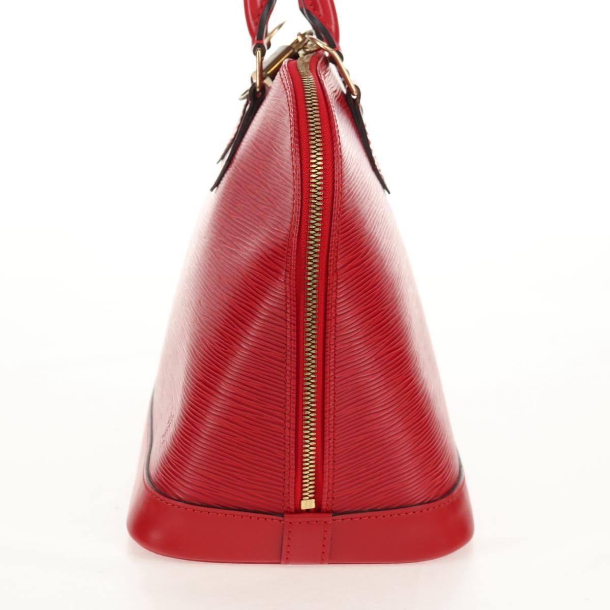 Louis Vuitton Vintage Alma Handbag Epi Leather, RED, LEATHER, Handbag