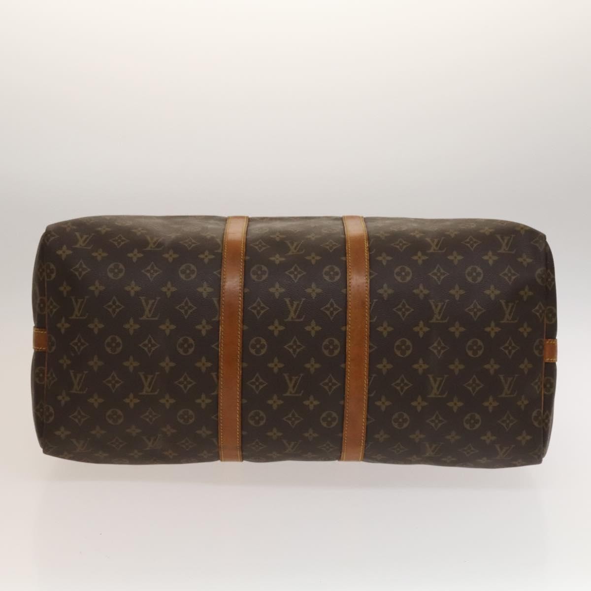 Louis Vuitton Keepall Bandouliere Bag Monogram Canvas, BROWN, CANVAS, Travel bag