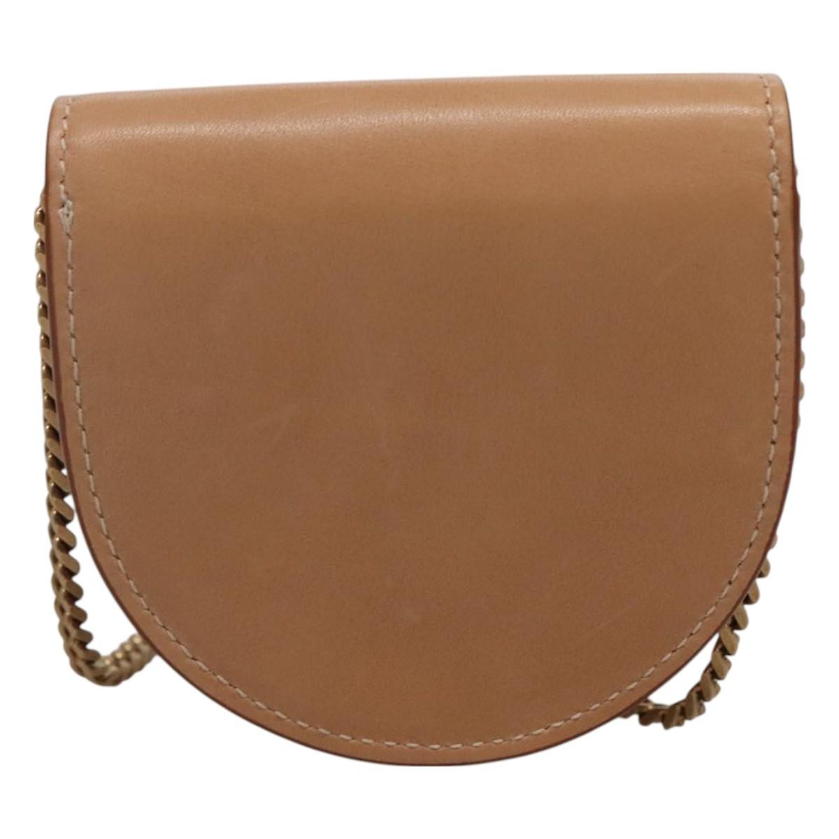 Saint Laurent Le K Chain Crossbody Bag Leather, BEIGE, LEATHER, Crossbody bag