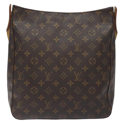 Louis Vuitton Looping Handbag Monogram Canvas, BROWN, CANVAS, Handbag