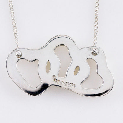 Tiffany & Co. Triple Heart Pendant Necklace Sterling Silver, SILVER, SILVER, Necklace