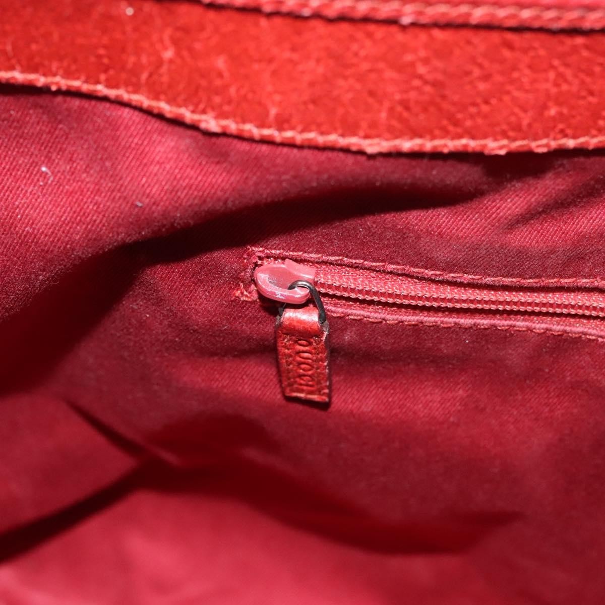 Gucci Vintage Open Tote GG Canvas, Red, Canvas, Tote Bag