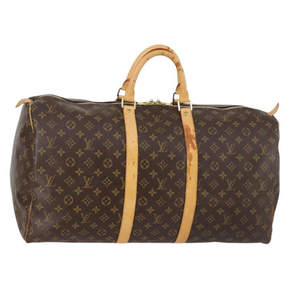 Louis Vuitton Keepall Bag Monogram Canvas, Brown, Canvas, Travel Bag