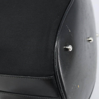Gucci Vintage Bamboo Bucket Bag Nylon and Leather, Black, Nylon, Handbag