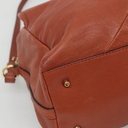 Chloe Elsie Satchel Leather, BROWN, LEATHER, Handbag