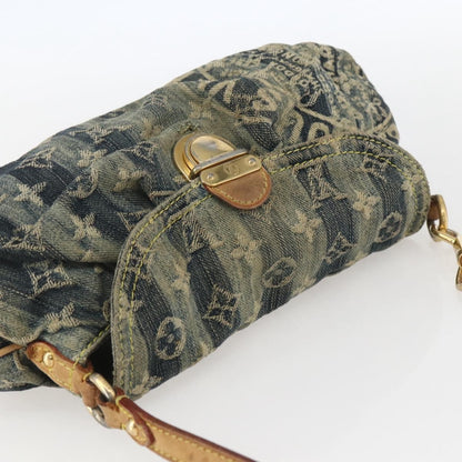 Louis Vuitton Pleaty Raye Handbag Striped Monogram Denim, BLUE, DENIM_JEANS, Shoulder bag