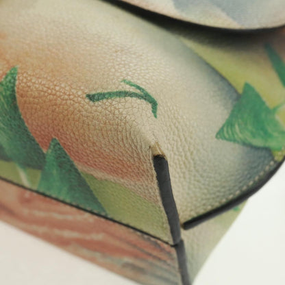 Loewe Avenue Crossbody Leather, GREEN, LEATHER, Shoulder bag