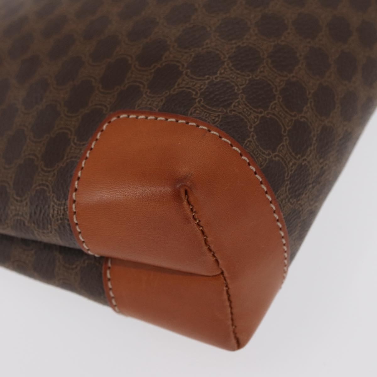 Celine Macadam Pochette Canvas and Leather, BEIGE, CANVAS, Clutche & pouche