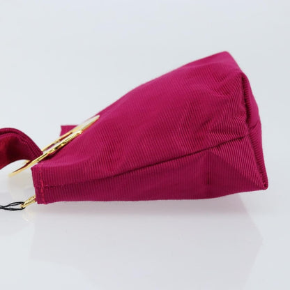 Celine Circle Logo Pouch Canvas, PINK, CANVAS, Clutche & pouche
