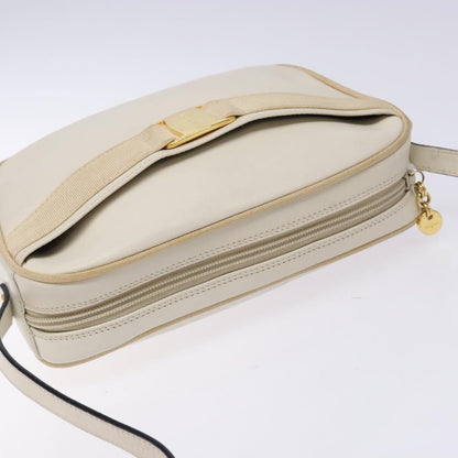Salvatore Ferragamo Vala Shoulder Bag Leather, BEIGE, LEATHER, Shoulder bag
