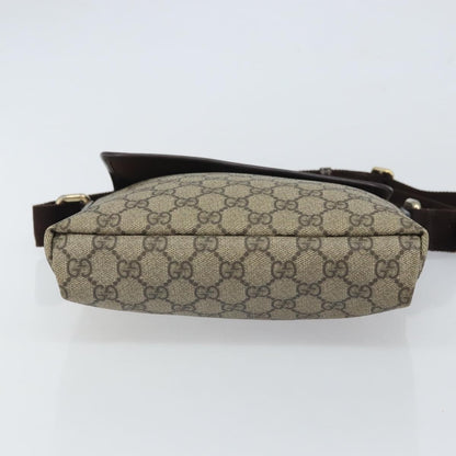 Gucci Flap Messenger GG Coated Canvas, BEIGE, PVC, Shoulder bag