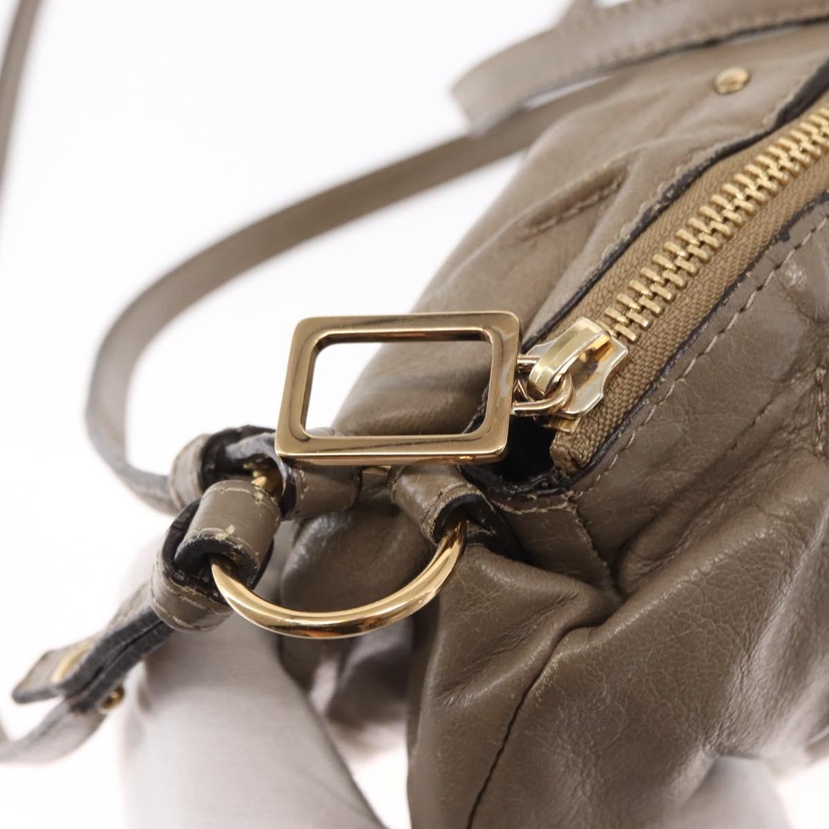 Chloe Vintage Shoulder Bag Leather, BEIGE, LEATHER, Shoulder bag
