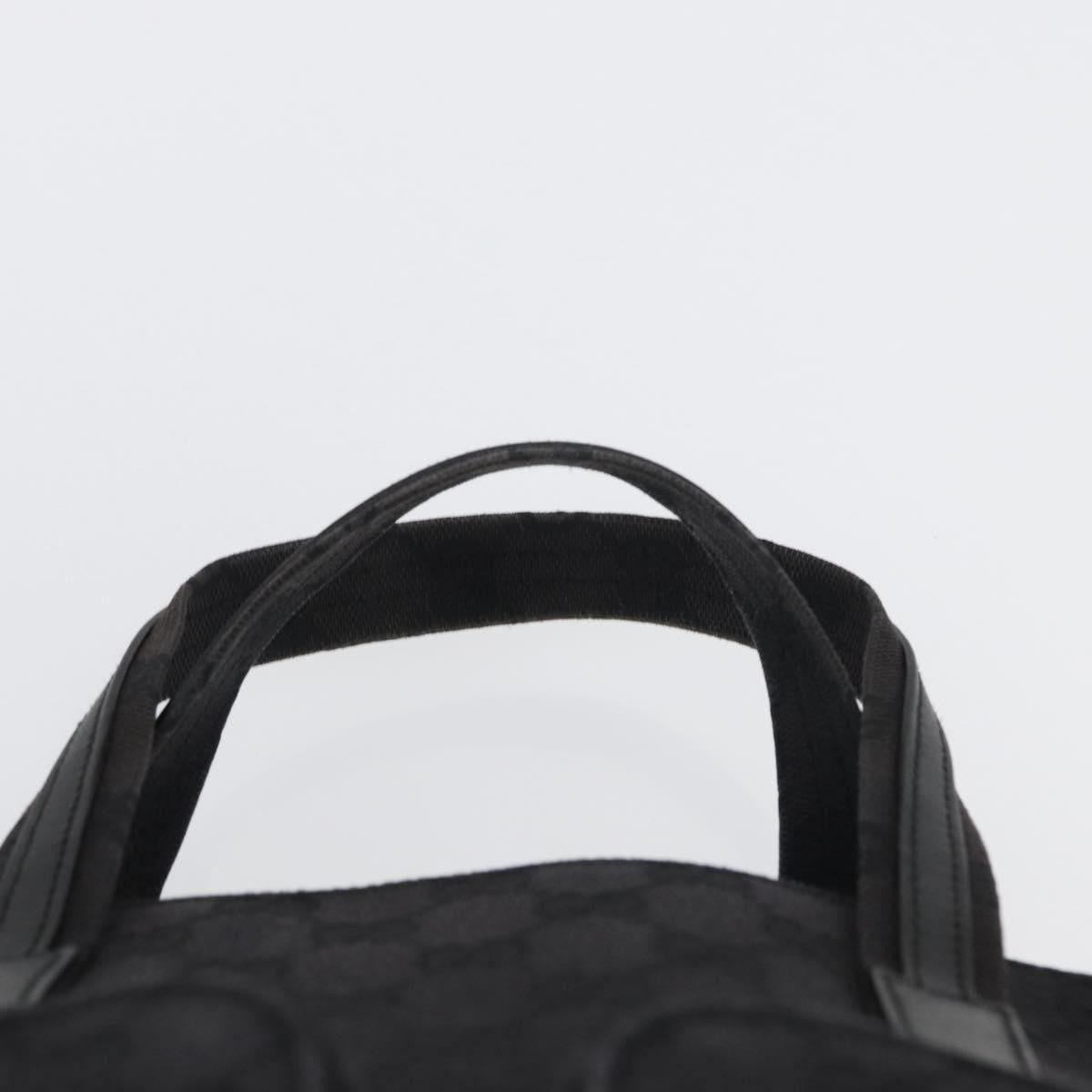 Gucci Double Pocket Tote GG Canvas, BLACK, CANVAS, Handbag