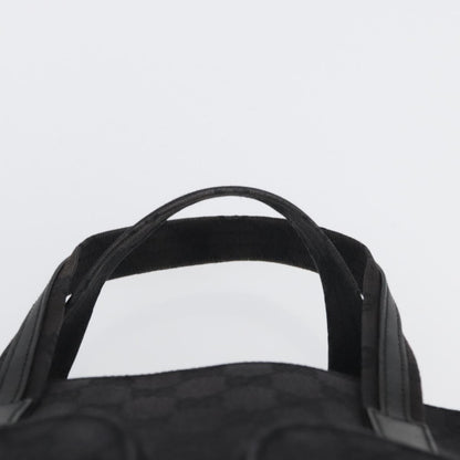 Gucci Double Pocket Tote GG Canvas, BLACK, CANVAS, Handbag