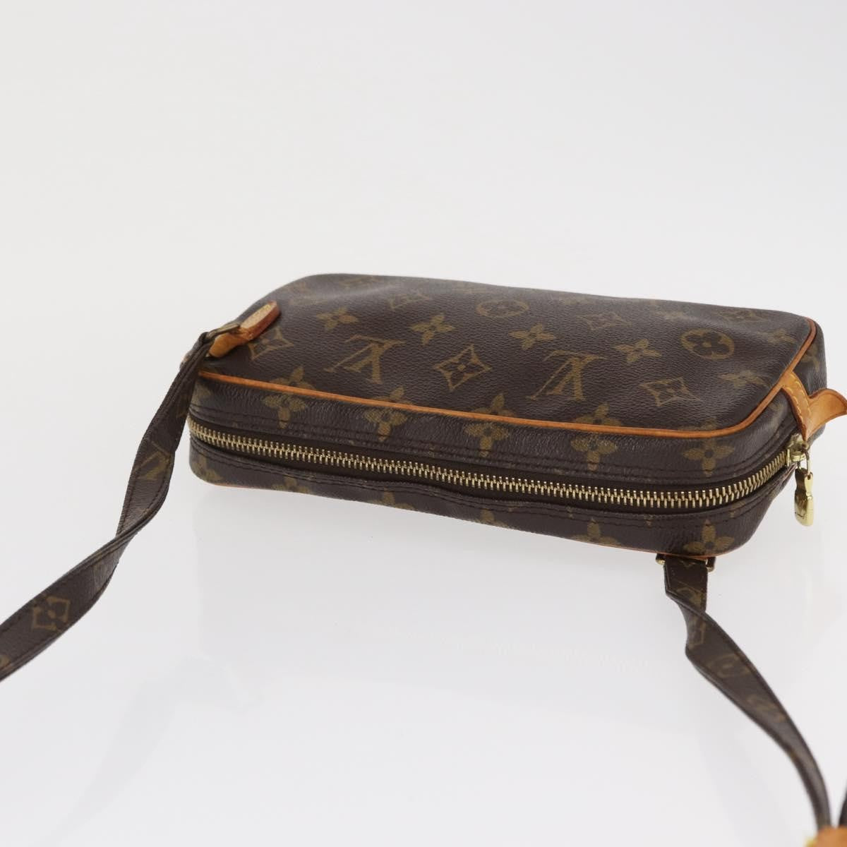 Louis Vuitton Pochette Marly Bandouliere Bag Monogram Canvas, BROWN, CANVAS, Shoulder bag