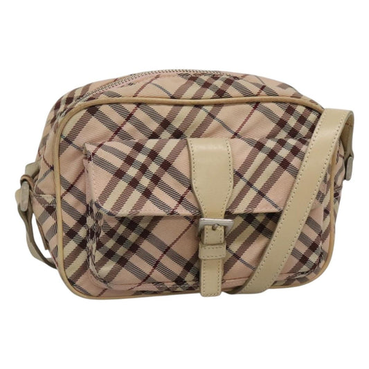 Burberry Nova Check Blue Label Nylon, PINK, NYLON, Shoulder bag
