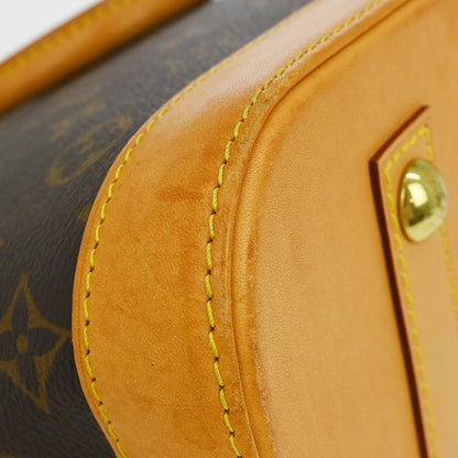 Louis Vuitton Alma Handbag Monogram Canvas, Brown, Canvas, Handbag