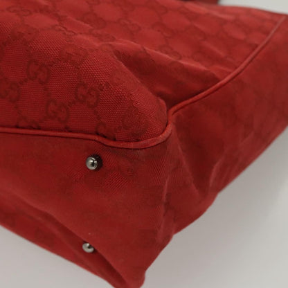 Gucci Vintage Open Tote GG Canvas, Red, Canvas, Tote Bag