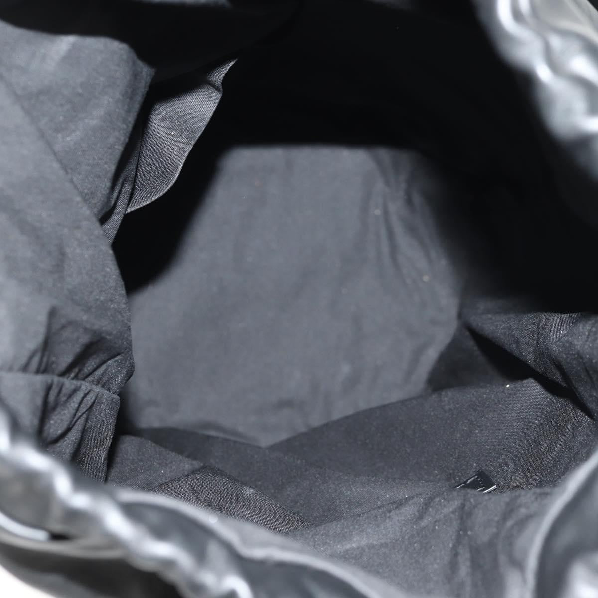 Bottega Veneta Paper Bucket Bag Perforated Leather, BLACK, LEATHER, Shoulder bag
