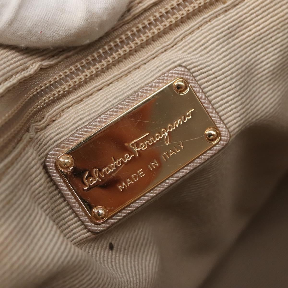 Salvatore Ferragamo Vala Handbag Nylon, Beige, Nylon, Handbag