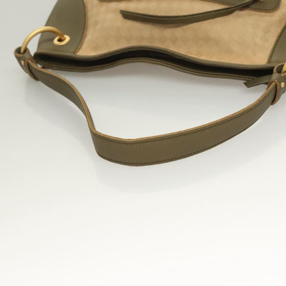 Bottega Veneta Vintage Shoulder Bag Canvas, BEIGE, CANVAS, Shoulder bag