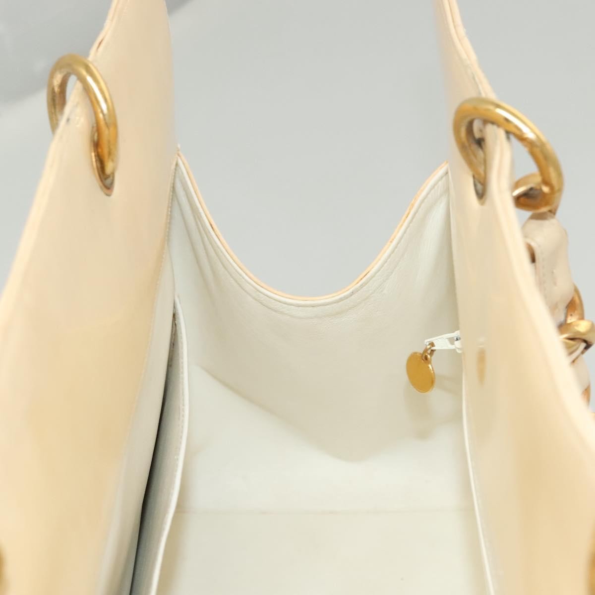 Chanel Grand Shopping Tote Quilted Patent, BEIGE, PATENT_LEATHER, Tote bag