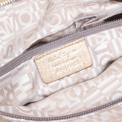 Salvatore Ferragamo Marisa Satchel Leather, GOLD, LEATHER, Handbag