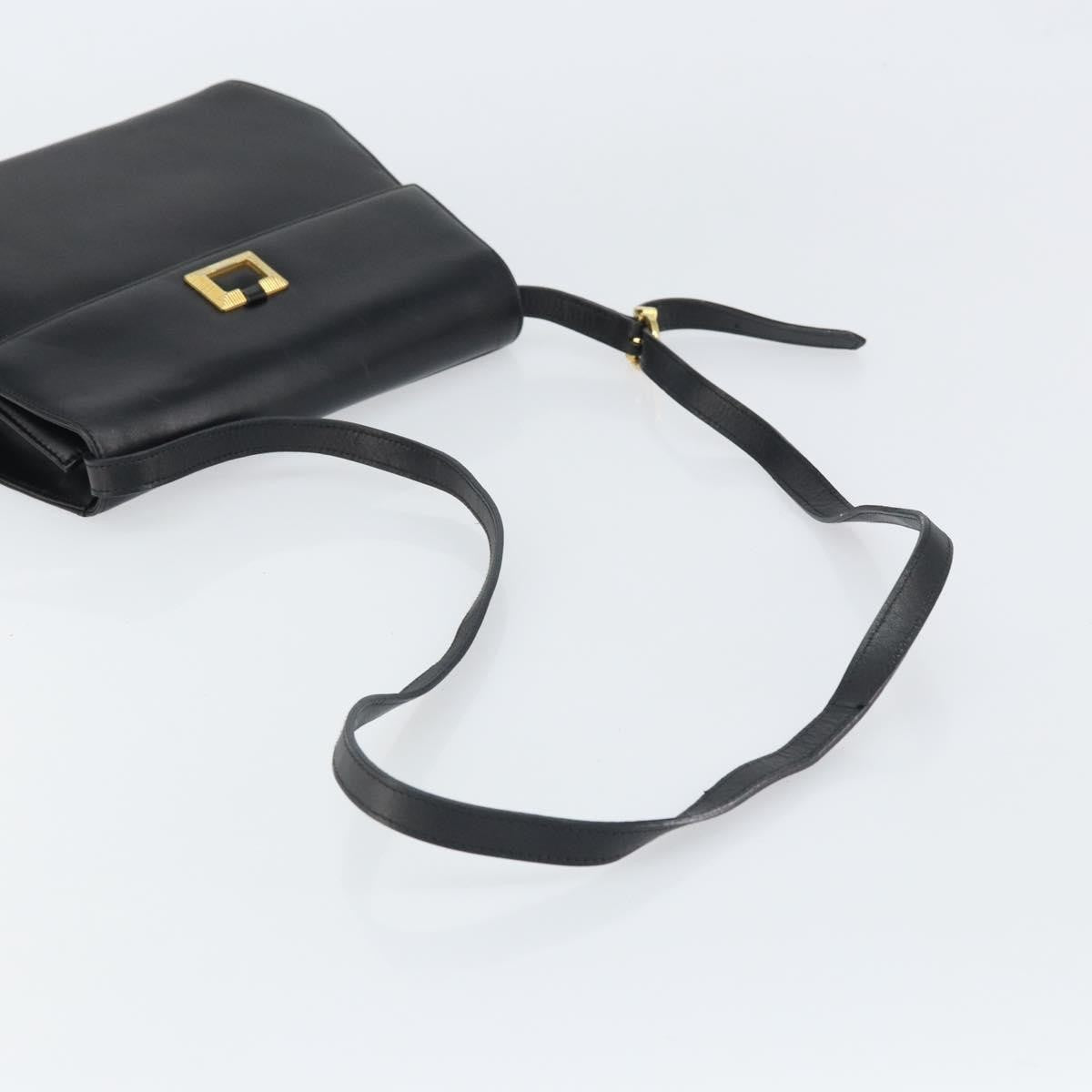 Salvatore Ferragamo Vintage Shoulder Bag Leather, BLACK, LEATHER, Shoulder bag