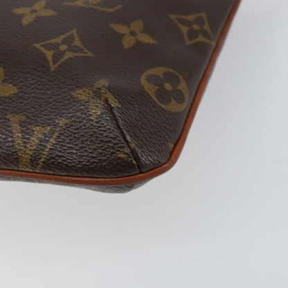 Louis Vuitton Partition Wristlet Clutch Monogram Canvas, BROWN, CANVAS, Clutche & pouche