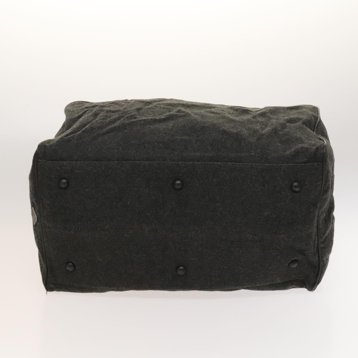 Prada Boston Bag Wool, GRAY, WOOL, Travel bag