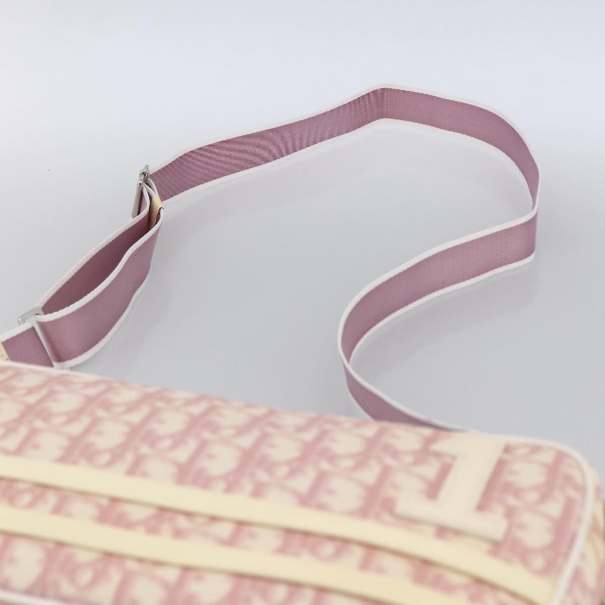 Christian Dior Vintage Crossbody Bag Diorissimo Canvas, PINK, CANVAS, Shoulder bag