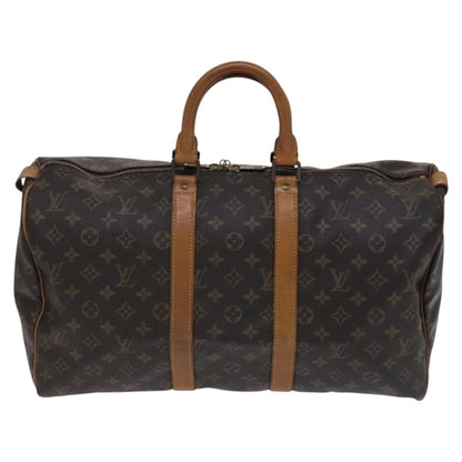 Louis Vuitton Keepall Bag Monogram Canvas, BROWN, CANVAS, Travel bag