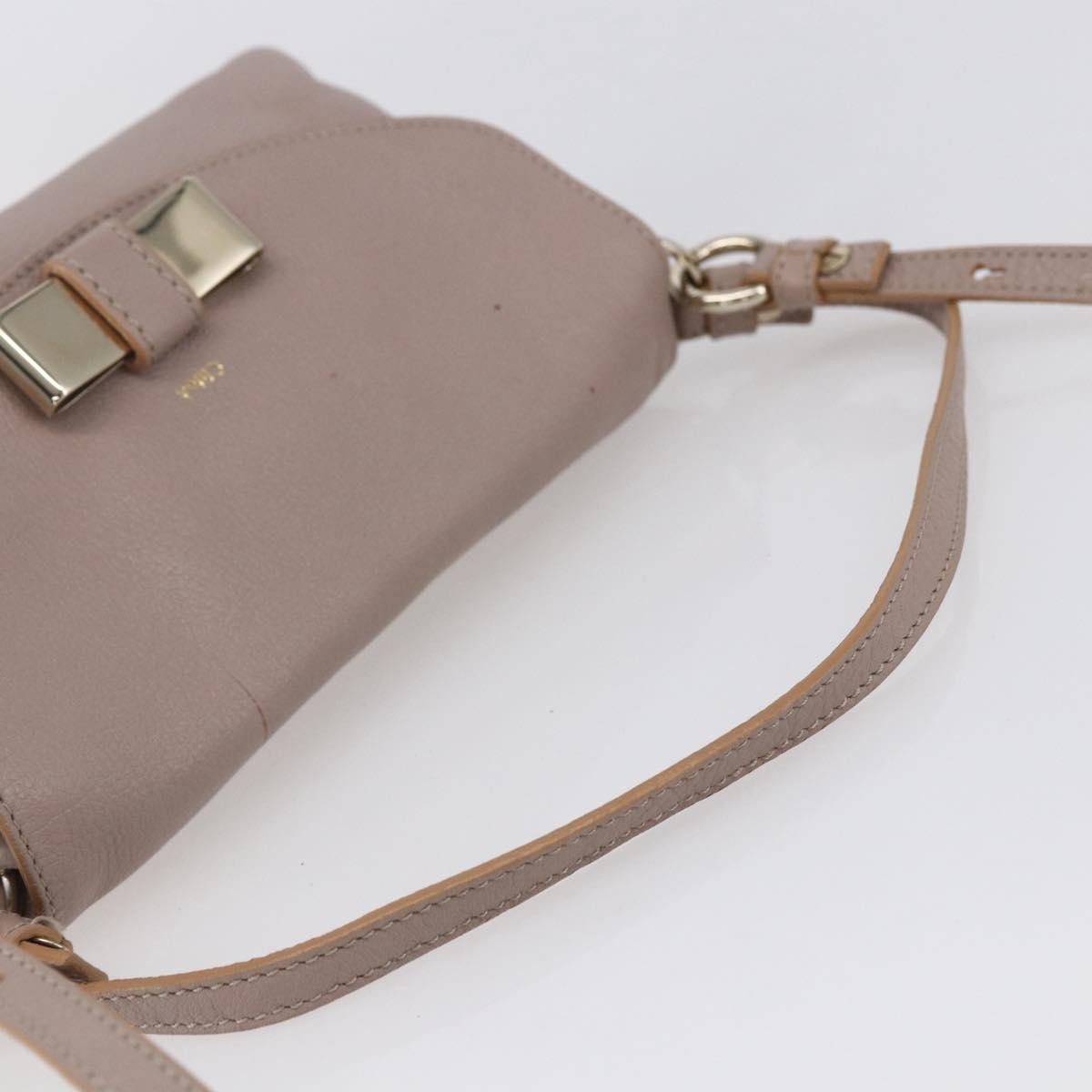 Chloe Lily Shoulder bag Leather, PINK, LEATHER, Shoulder bag